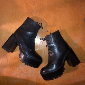 Free people high point platform boots 36